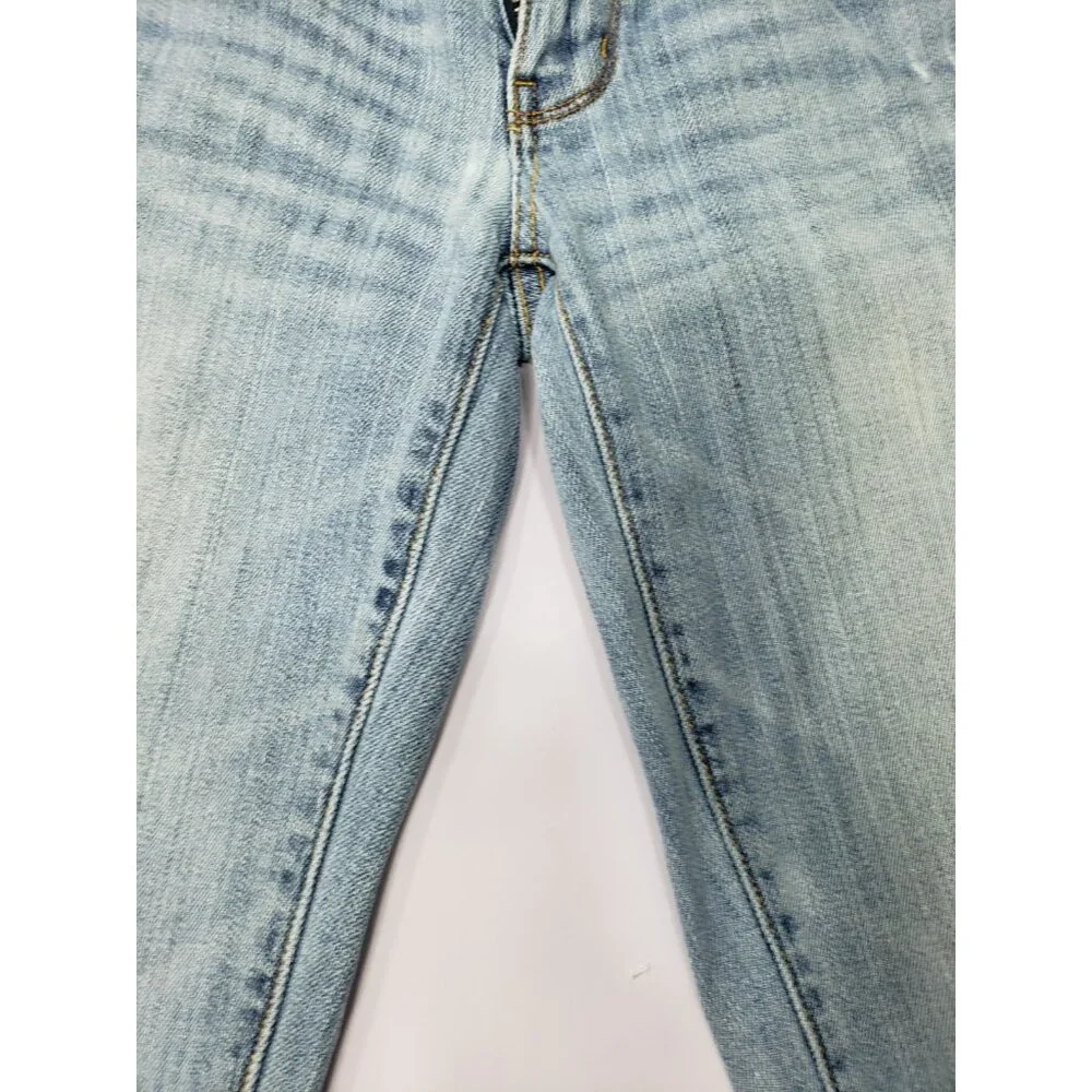 American Eagle Womens Medium Wash Blue Stretch Slim Boot Jeans Size 6 Reg
